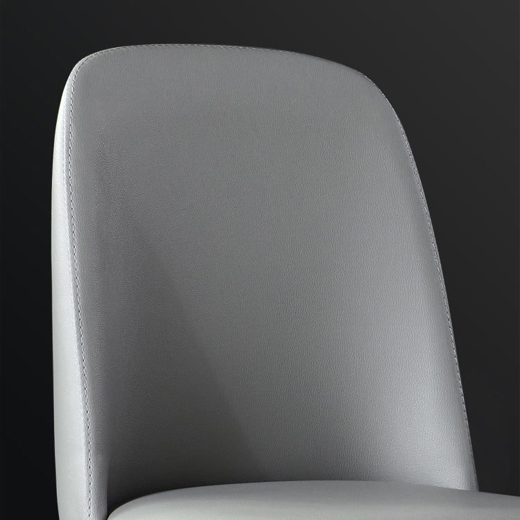 Chaise d'accélération du restaurant industriel en cuir Parsons Parsons Parsons Dining Side Side