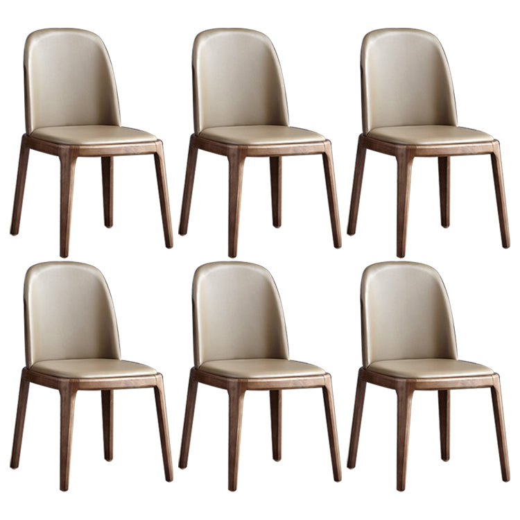 Chaise d'accélération du restaurant industriel en cuir Parsons Parsons Parsons Dining Side Side