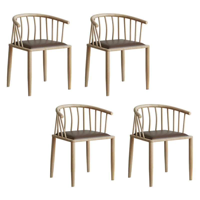 Contemporary Metal Dining Room Chairs Upholstered Armchair for Home Use