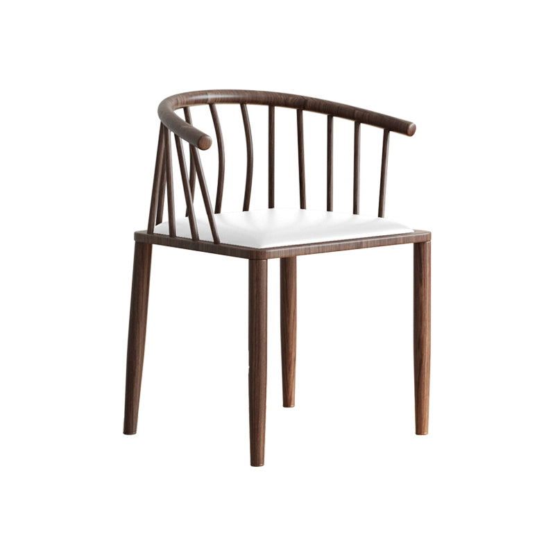 Contemporary Metal Dining Room Chairs Upholstered Armchair for Home Use