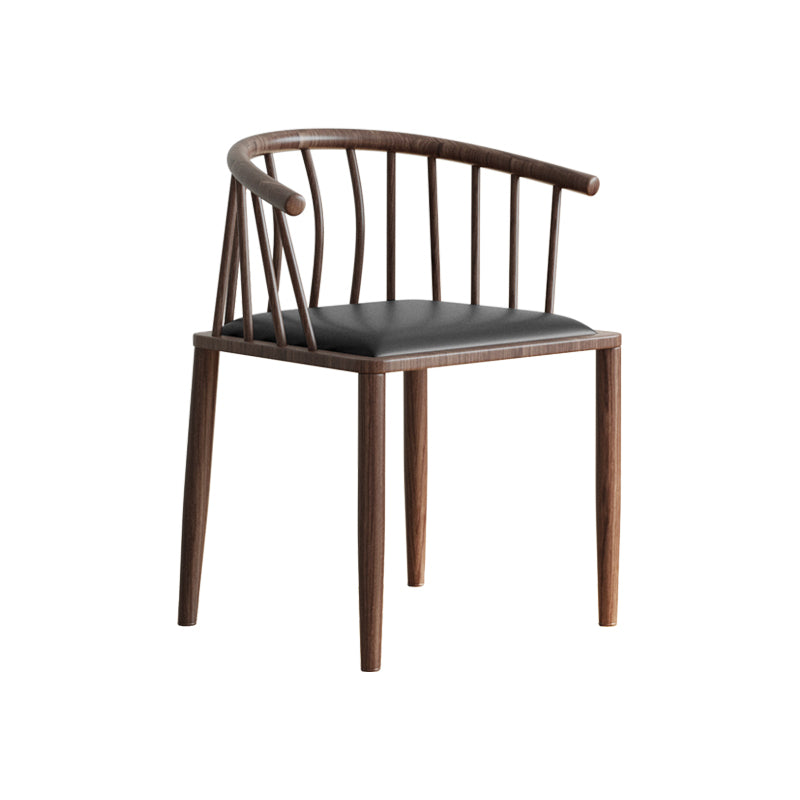 Contemporary Metal Dining Room Chairs Upholstered Armchair for Home Use
