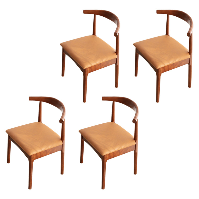 Chaise de salle de maison scandinave ouverte en bois ouvert chaise de salle à manger rembourrée