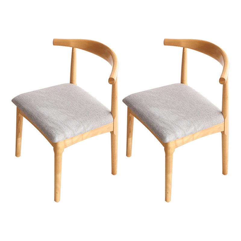 Chaise de salle de maison scandinave ouverte en bois ouvert chaise de salle à manger rembourrée