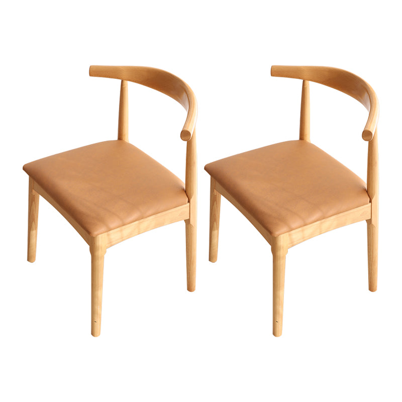 Chaise de salle de maison scandinave ouverte en bois ouvert chaise de salle à manger rembourrée
