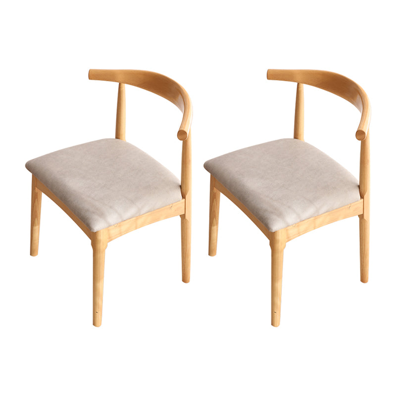 Chaise de salle de maison scandinave ouverte en bois ouvert chaise de salle à manger rembourrée