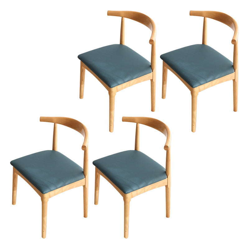 Chaise de salle de maison scandinave ouverte en bois ouvert chaise de salle à manger rembourrée