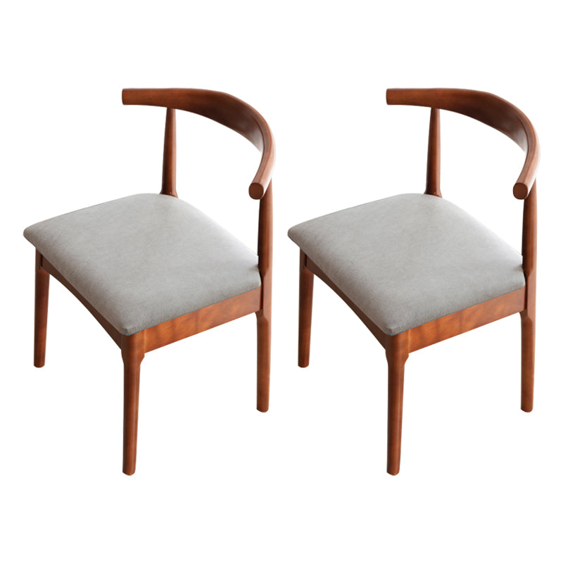 Chaise de salle de maison scandinave ouverte en bois ouvert chaise de salle à manger rembourrée