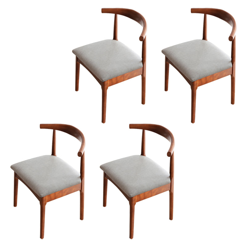 Chaise de salle de maison scandinave ouverte en bois ouvert chaise de salle à manger rembourrée