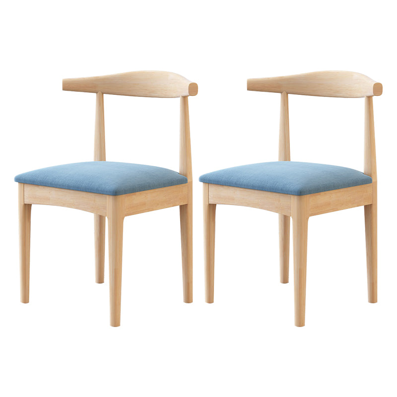 Chaise de salle de maison scandinave ouverte en bois ouvert chaise de salle à manger rembourrée