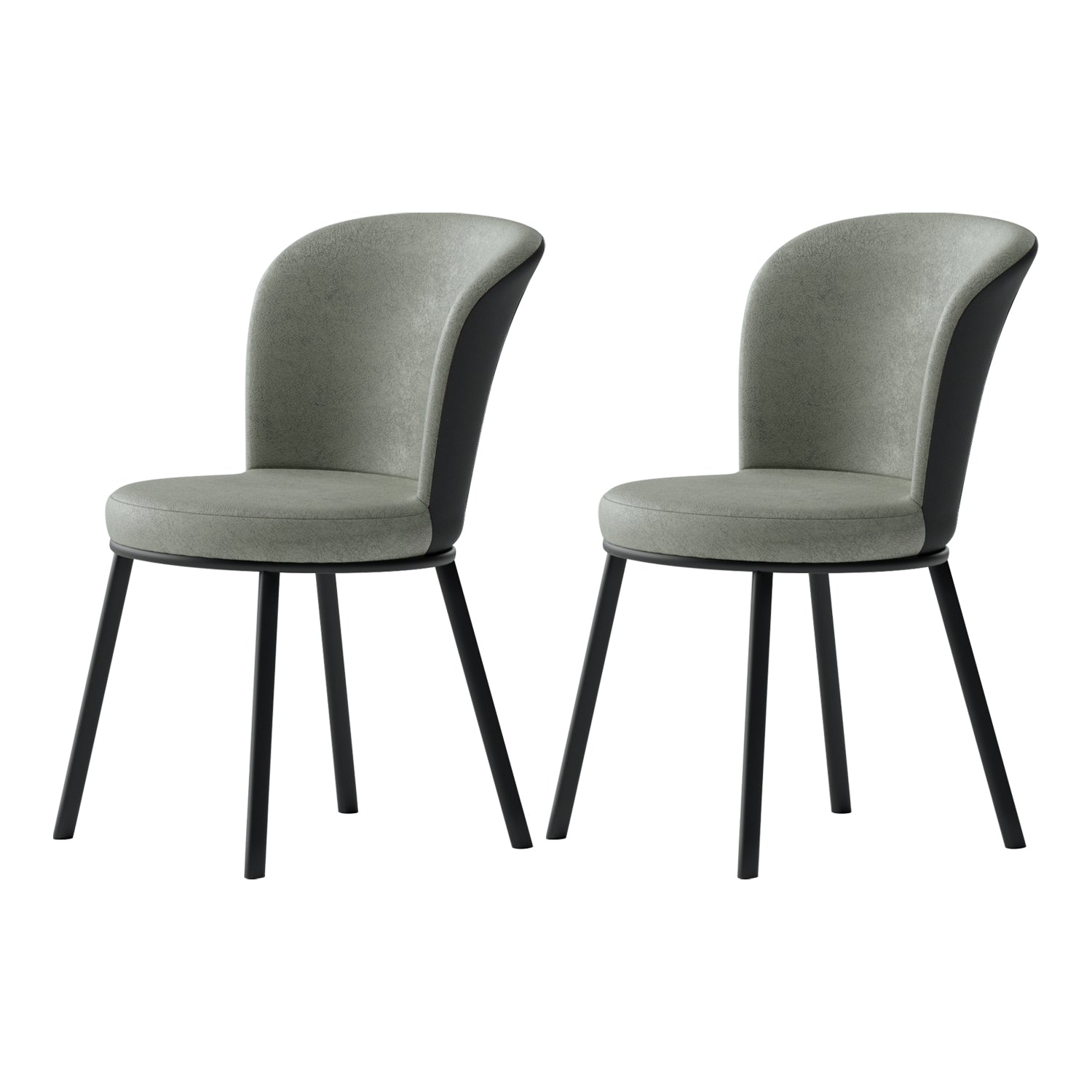 Contemporary Leathaire Restaurant Arm Chair Matte Finish Open Dining Chair