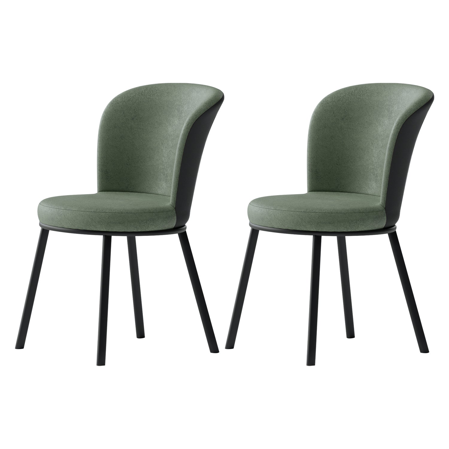 Contemporary Leathaire Restaurant Arm Chair Matte Finish Open Dining Chair