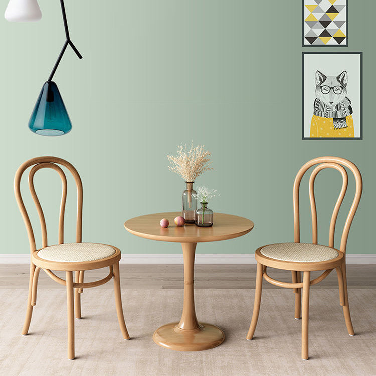 Contemporary Style Beech Wood Chairs Windsor Back Side Kitchen Dining Chair