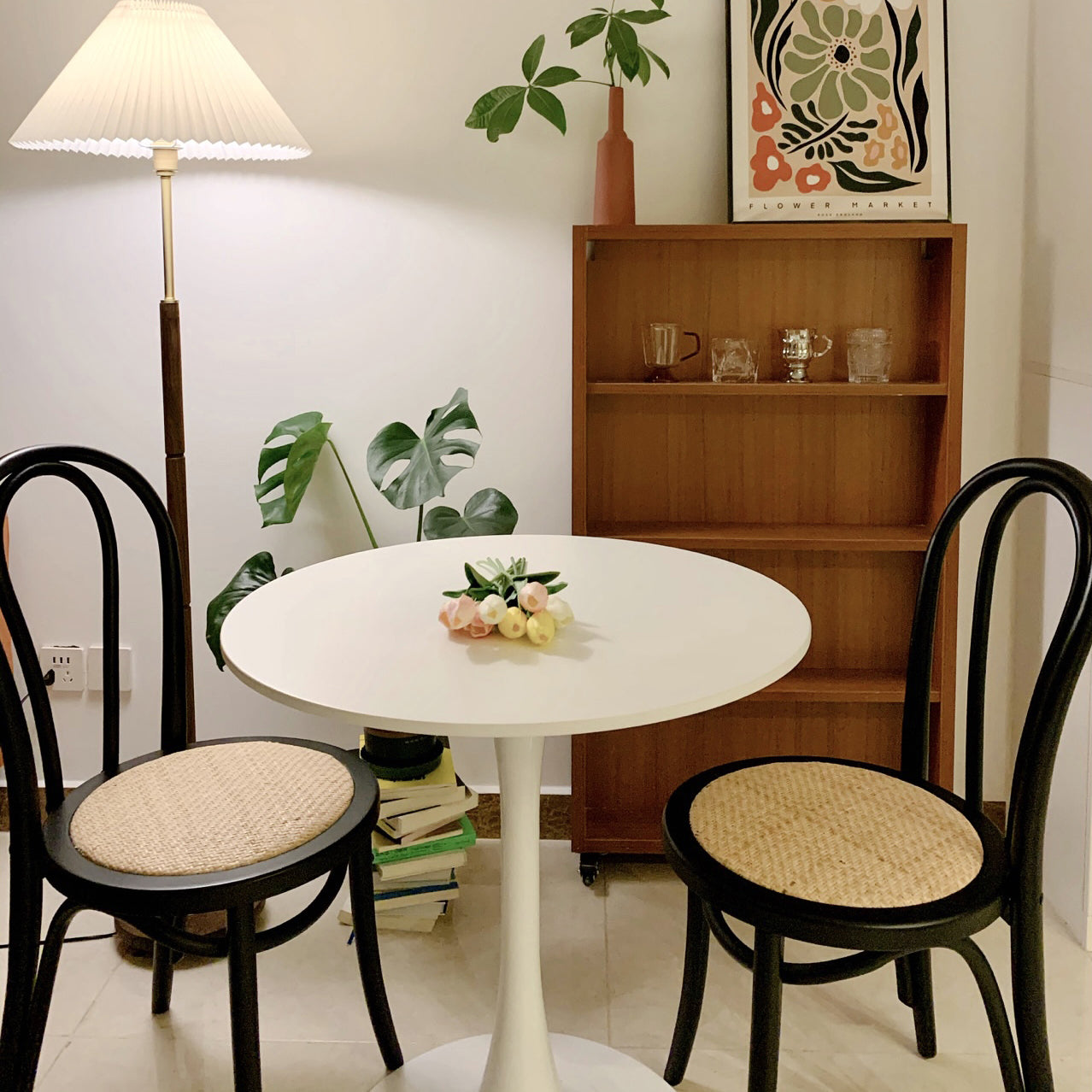 Contemporary Style Beech Wood Chairs Windsor Back Side Kitchen Dining Chair