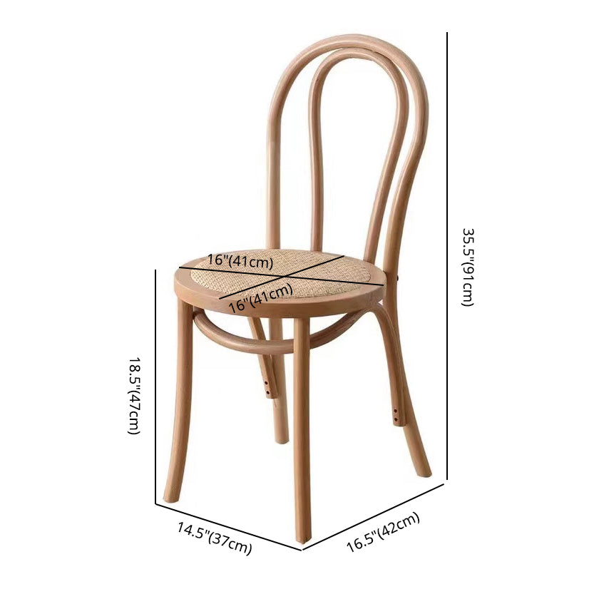 Contemporary Style Beech Wood Chairs Windsor Back Side Kitchen Dining Chair