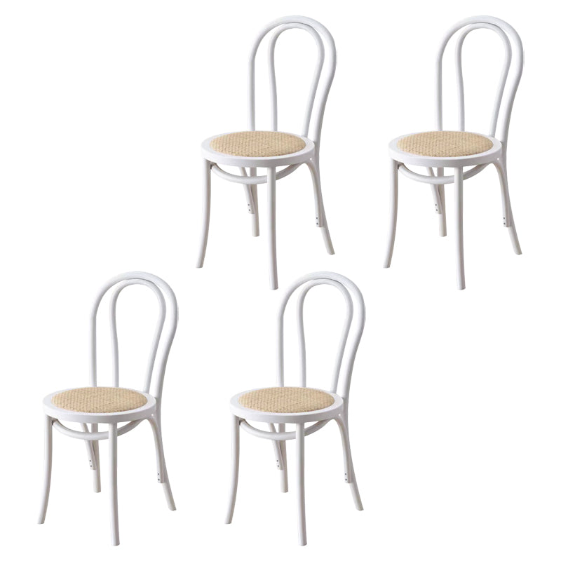 Contemporary Style Beech Wood Chairs Windsor Back Side Kitchen Dining Chair