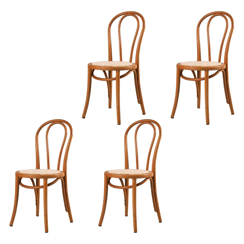 Contemporary Style Beech Wood Chairs Windsor Back Side Kitchen Dining Chair