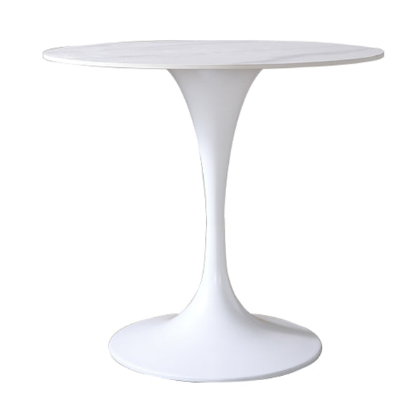 Mesa de comedor blanca de piedra sinterizada Simplicidad de tulipán Mesa base para el comedor para el comedor