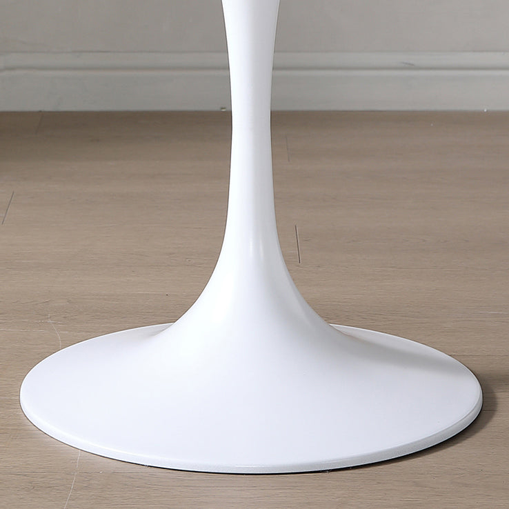 Mesa de comedor blanca de piedra sinterizada Simplicidad de tulipán Mesa base para el comedor para el comedor