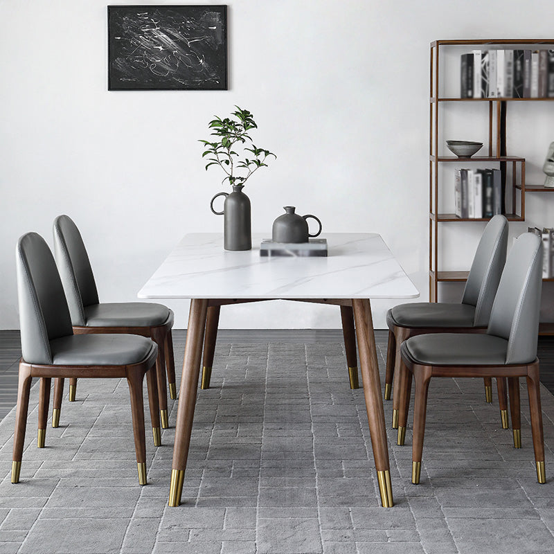 Modern Style Stone Dining Table 4-foot Dining Site Table for Dining Room