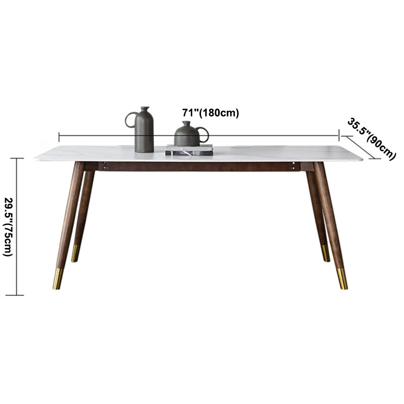 Modern Style Stone Dining Table 4-foot Dining Site Table for Dining Room