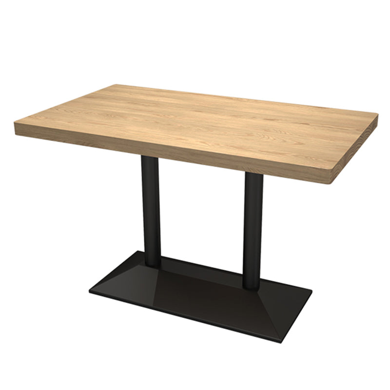 Industrieller Esstisch Kiefer Massivholz Tisch mit Metallbasis für das Abendessen in der Küche zu Hause