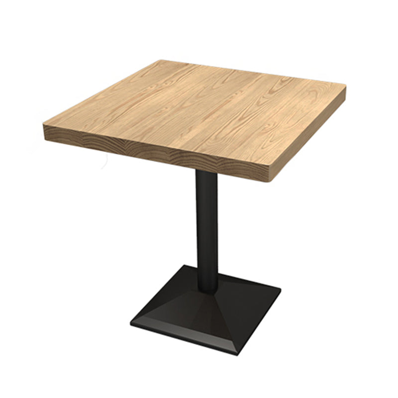 Industrieller Esstisch Kiefer Massivholz Tisch mit Metallbasis für das Abendessen in der Küche zu Hause