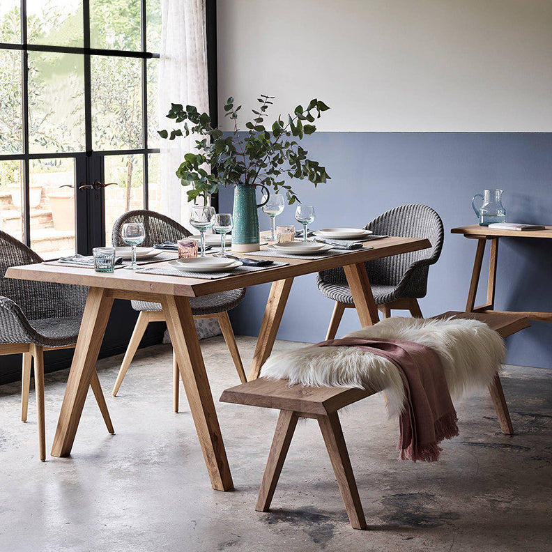 Simple Pine 4 Legs Dining Table Solid Wood Rectangle Furniture for Home