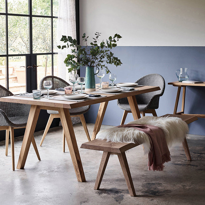 Simple Pine 4 Legs Dining Table Solid Wood Rectangle Furniture for Home