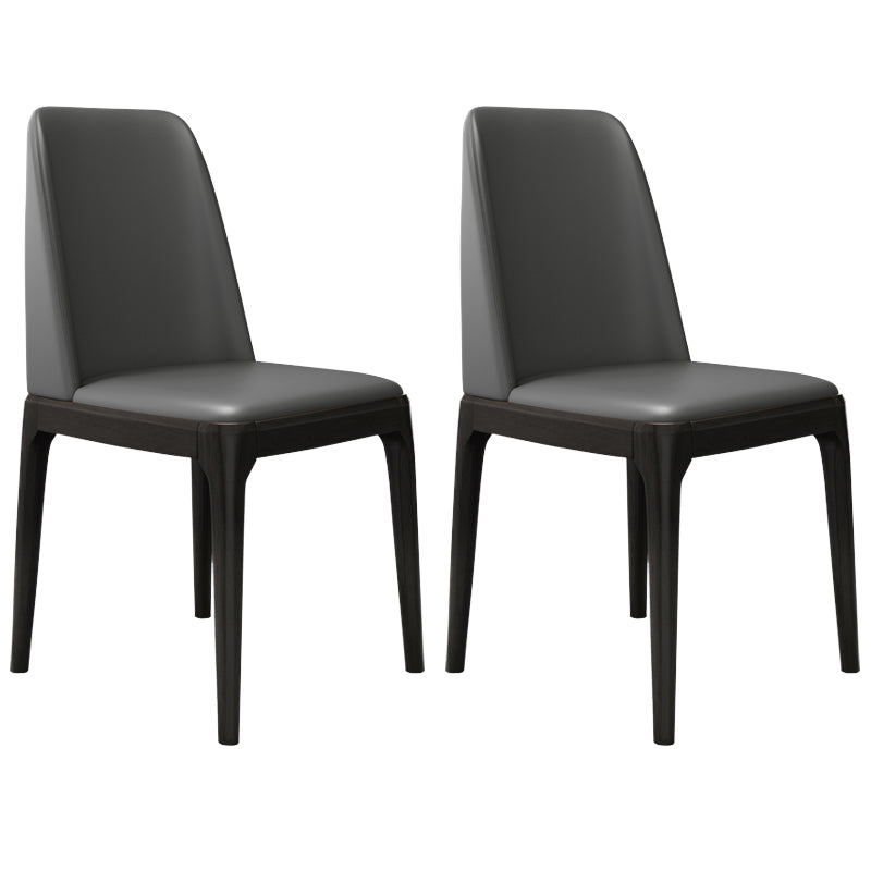 Leather Scandinavian Restaurant Side Chair Colorful Parsons Dining Chair