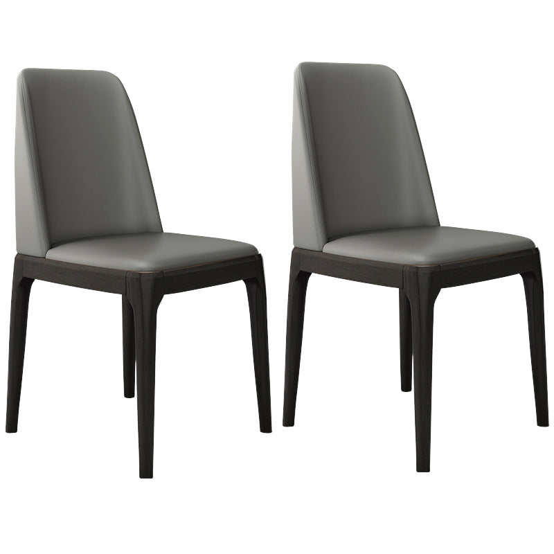Leather Scandinavian Restaurant Side Chair Colorful Parsons Dining Chair