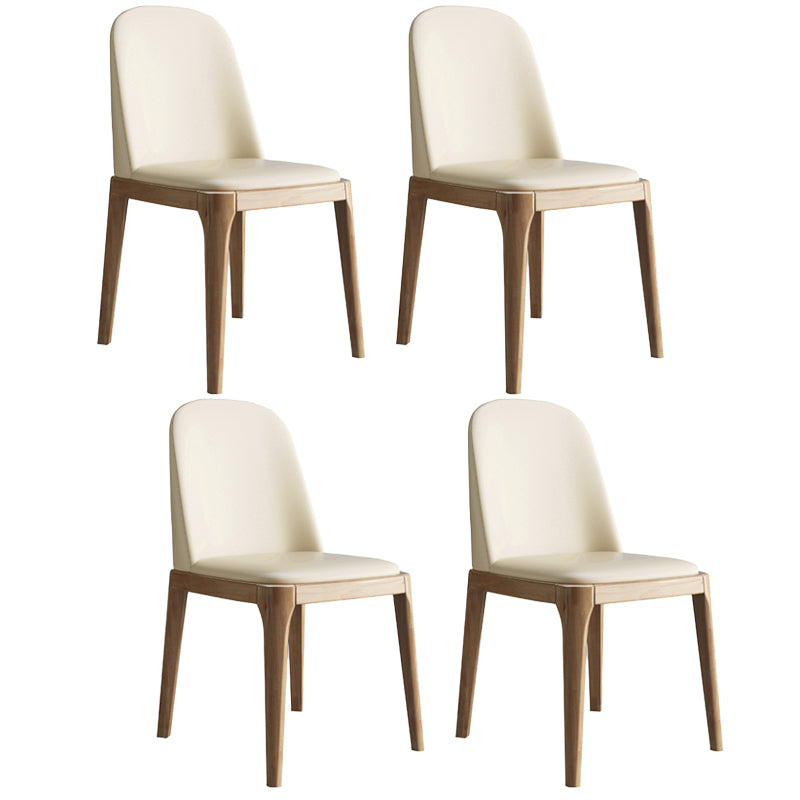 Leather Scandinavian Restaurant Side Chair Colorful Parsons Dining Chair