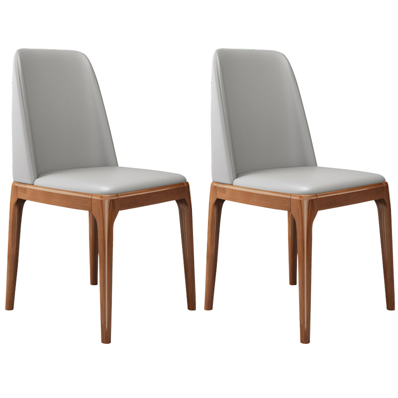 Leather Scandinavian Restaurant Side Chair Colorful Parsons Dining Chair