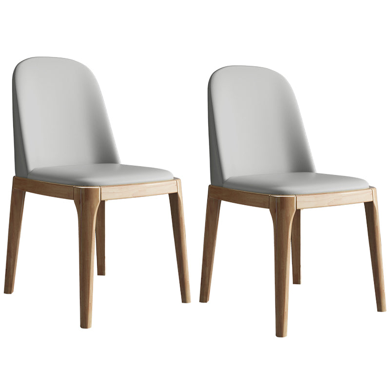 Leather Scandinavian Restaurant Side Chair Colorful Parsons Dining Chair