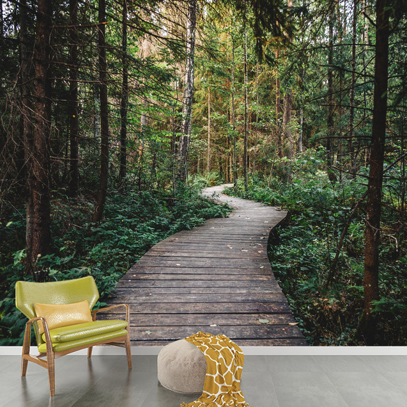 Modern Forest Wall Mural Decor Horizontal Photography Eco-friendly for Decoration