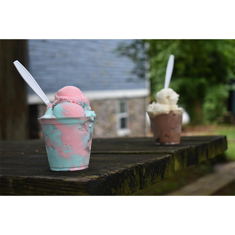 Dessert Shop Wall Mural with Ice Cream Painting Eco-friendly for Decoration