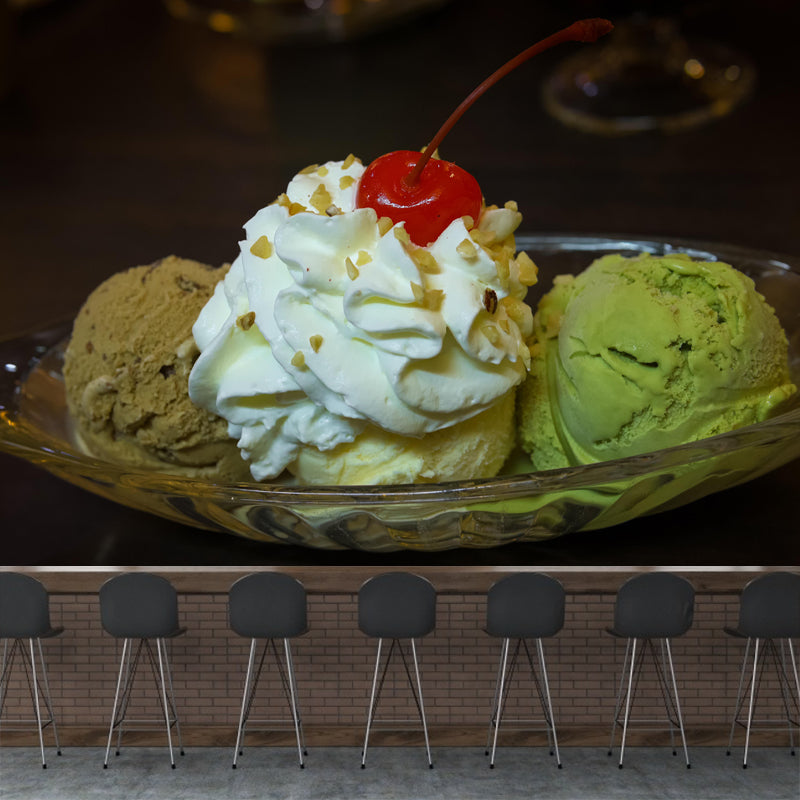 Mural de Pared Moderno de Postre Murales Pelable para Restaurante