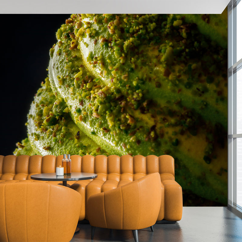 Contemporary Dessert Shop Wall Mural Decor with Ice Cream Painting Eco-friendly for Decoration