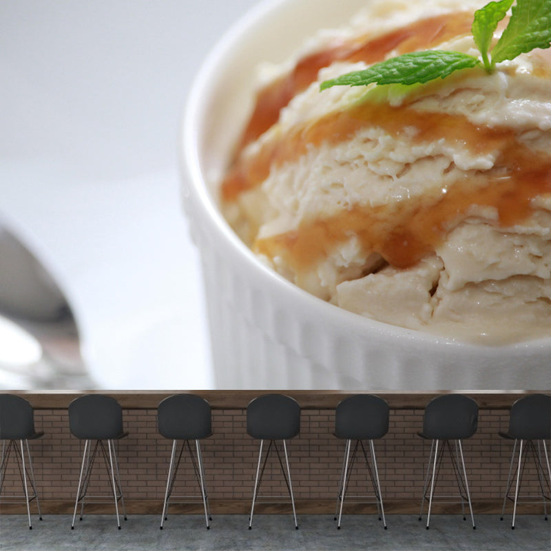 Customized Ice Cream Mural Wallpaper Wall Covering Mildew Resistant Commerce Shop