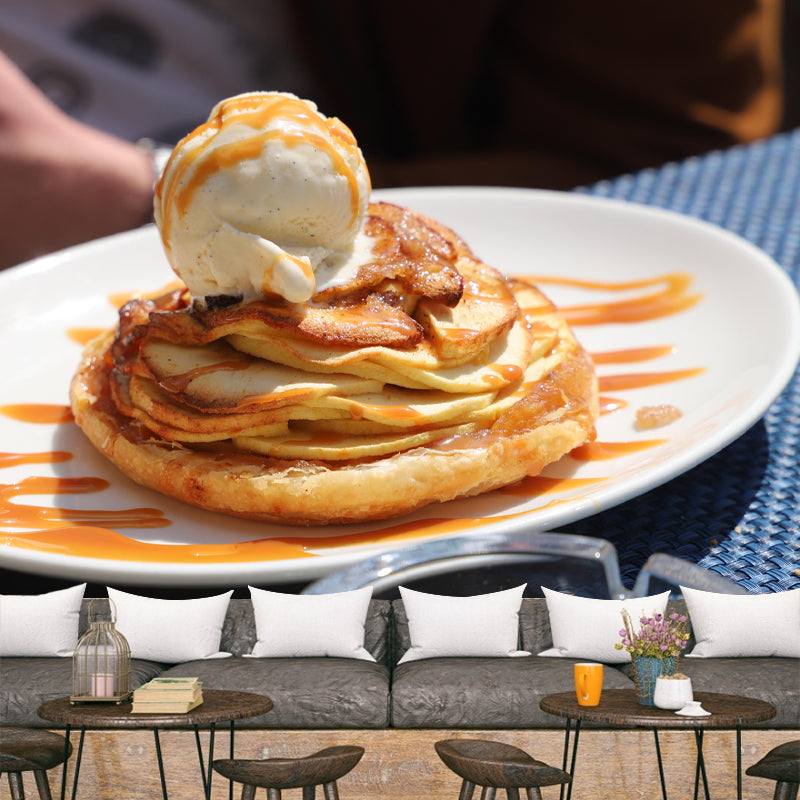 Ice Cream Mural Mildew Resistant Contemporary Style Wall Covering for Commercial Use