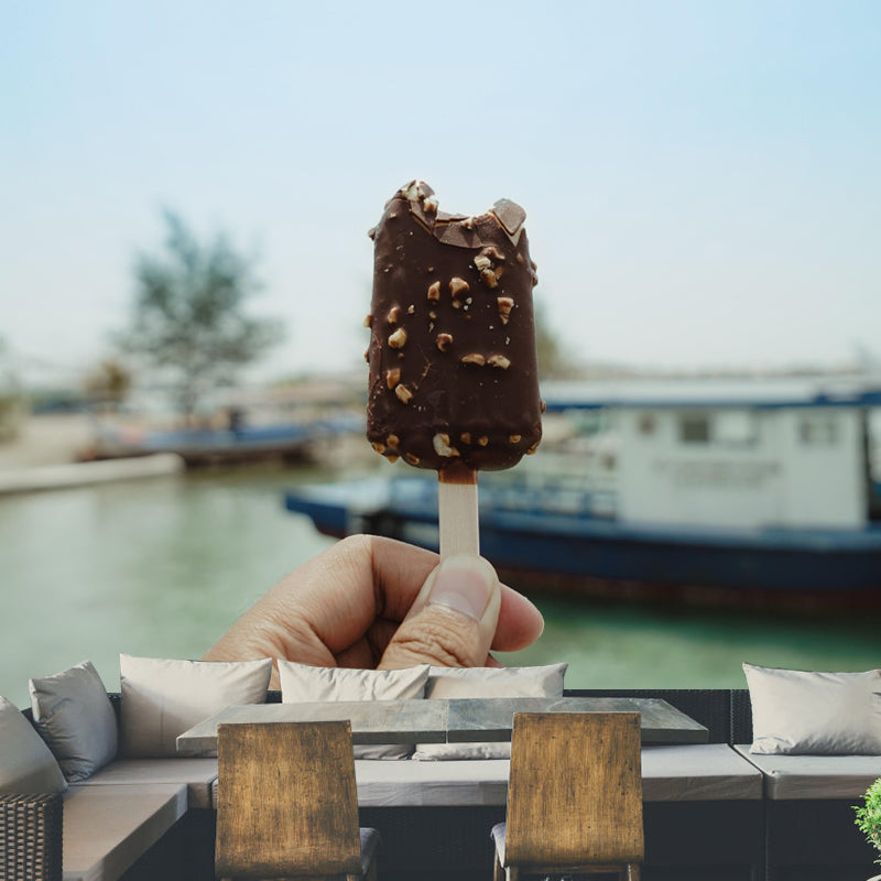 Modern Dessert Shop Wall Mural Decor with Ice Cream Pattern Eco-friendly Wallpaper