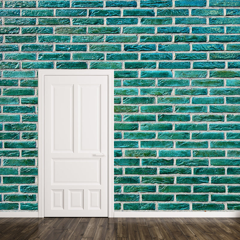 Industrial Style Brick Wall Mural Wallpaper for Cafeteria Living Room, Waterproofing