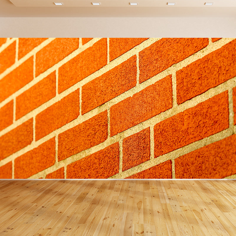 Industrial Style Brick Wall Mural Wallpaper for Cafeteria Living Room, Waterproofing
