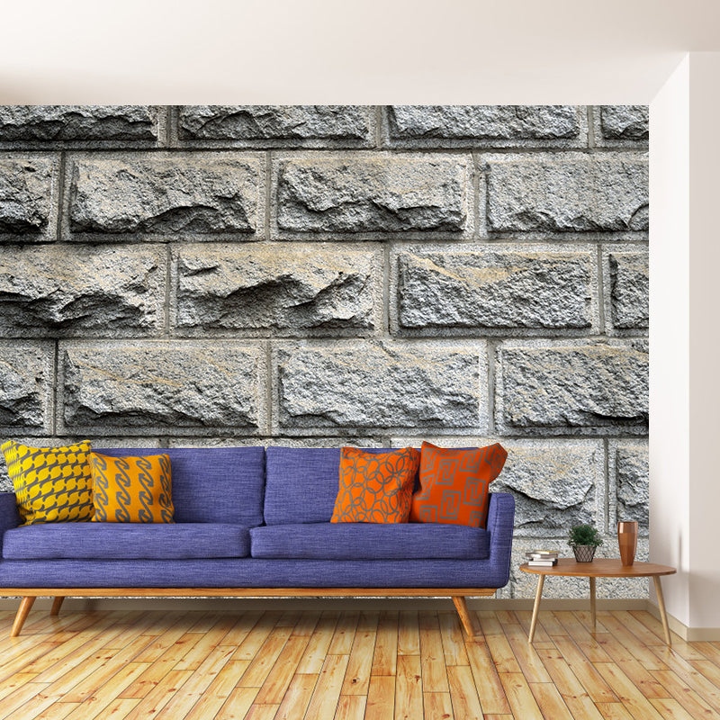 Industrial Style Brick Wall Mural Wallpaper for Cafeteria Living Room, Waterproofing