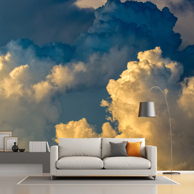 Clear Sky Wall Mural for Sleeping Room Moisture Resistant Wall Art, Made to Measure
