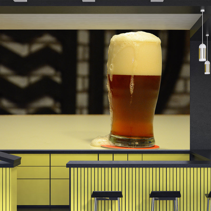 Modern Bar Decoration Brewage Wall Decor Moisture Resistant Mural, Made to Measure