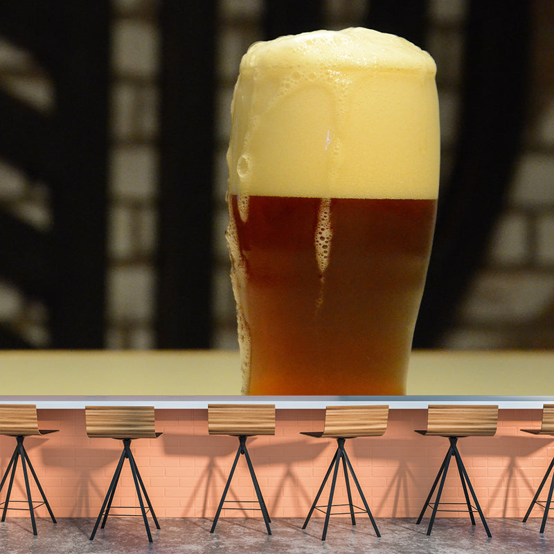 Modern Bar Decoration Brewage Wall Decor Moisture Resistant Mural, Made to Measure