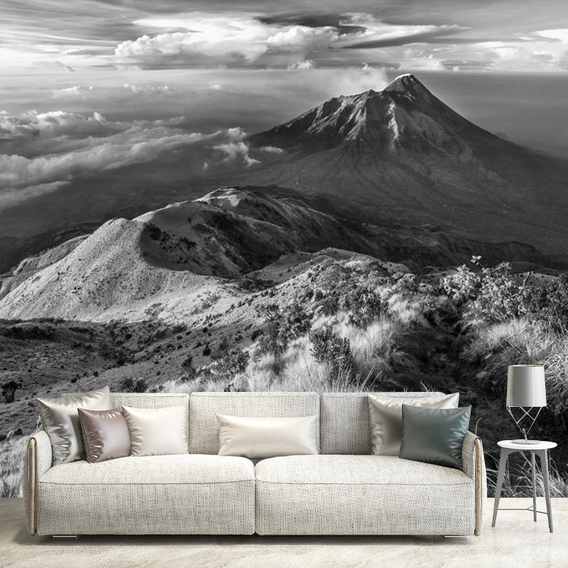 Photography Mountain Environment Friendly Mural Wall Covering for Bedroom