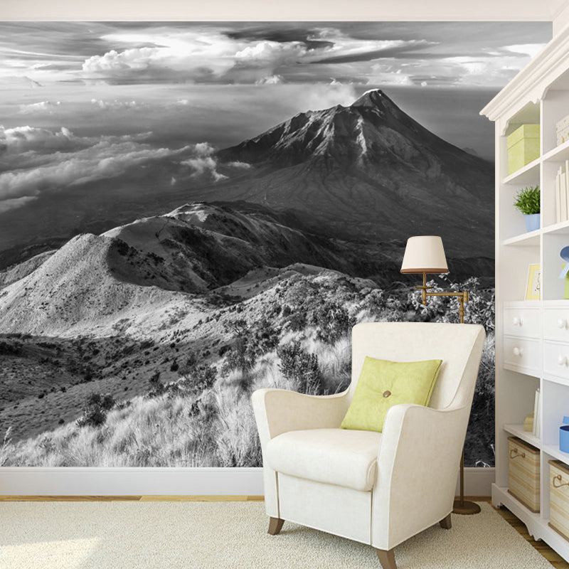 Photography Mountain Environment Friendly Mural Wall Covering for Bedroom