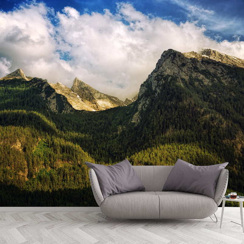 Customized Huge Mountain Mural Wallpaper Contemporary for Sleeping Room Decor