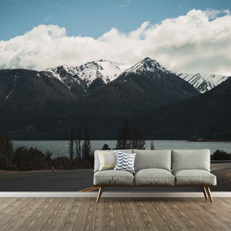 Customized Huge Mountain Mural Wallpaper Contemporary for Sleeping Room Decor